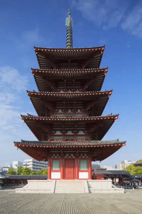 Framed Print : Pagoda at Shitenno-ji Temple, Tennoji, Osaka, Kansai, Japan, Asia Framed Print : Pagoda at Shitenno-ji Temple, Tennoji, Osaka, Kansai, Japan, Asia
