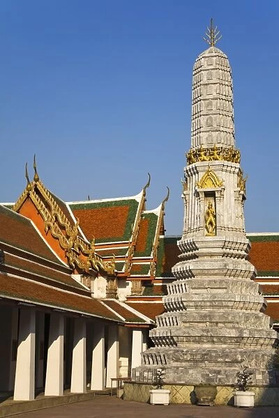 Pagoda at Wat Pho Temple, Rattanakosin District, Bangkok, Thailand, Southeast Asia, Asia