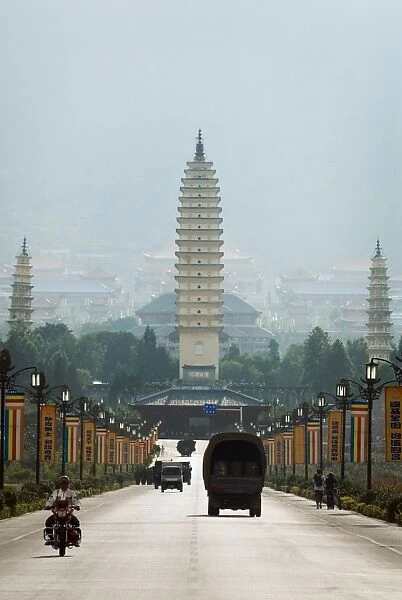 The Three Pagodas, Dali, Yunnan, China, Asia