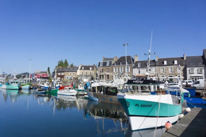 Framed Print : Paimpol harbour, Cote de Goelo, Brittany, France, Europe Framed Print : Paimpol harbour, Cote de Goelo, Brittany, France, Europe