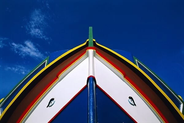 Painted boat detail