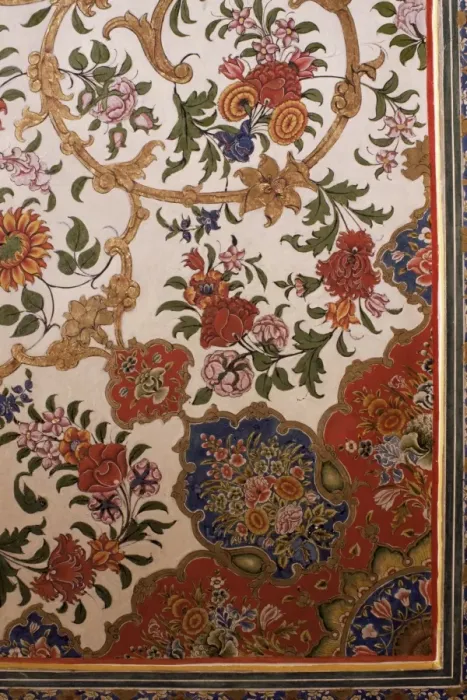 Framed Print : Detail of painted ceiling in the public reception area Framed Print : Detail of painted ceiling in the public reception area