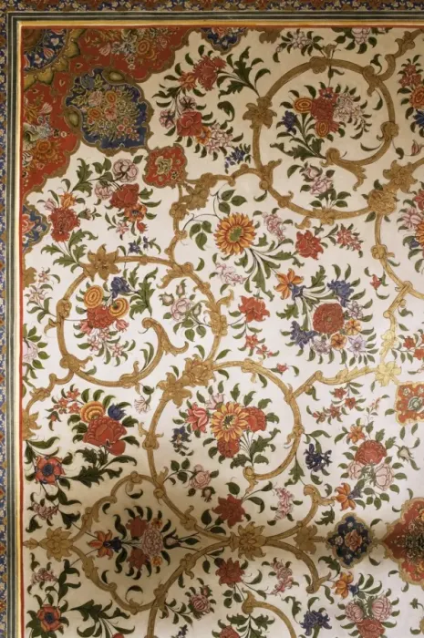 Framed Print : Detail of painted ceiling in the public reception area Framed Print : Detail of painted ceiling in the public reception area
