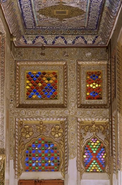 Painted ceiling and wall detail
