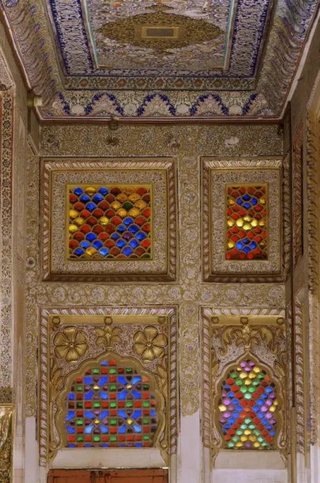 Framed Print : Painted ceiling and wall detail Framed Print : Painted ceiling and wall detail