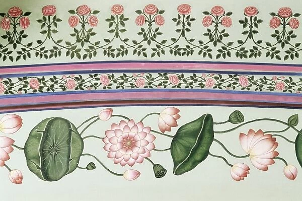 Detail of painted decoration