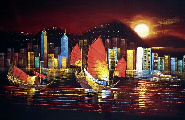 Painting, Hong Kong, China, Asia