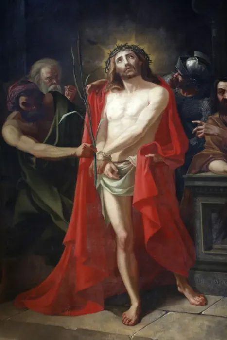 Framed Print : Painting in Notre Dame de Vernon church, Vernon, Yvelines, France, Europe Framed Print : Painting in Notre Dame de Vernon church, Vernon, Yvelines, France, Europe