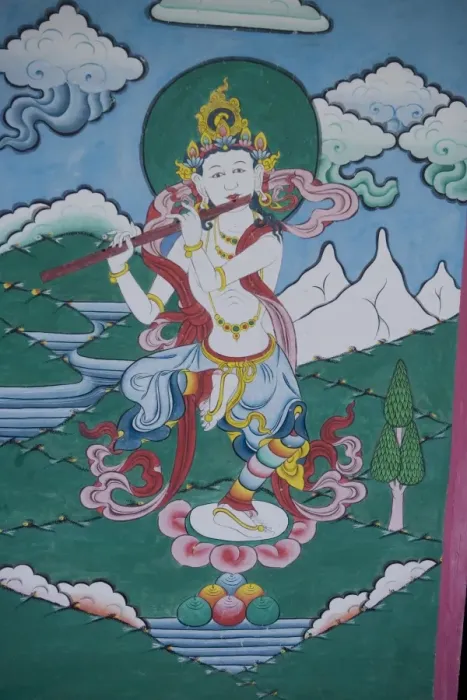 Framed Print : Painting in Trongsa Dzong, Trongsa, Bhutan, Asia Framed Print : Painting in Trongsa Dzong, Trongsa, Bhutan, Asia