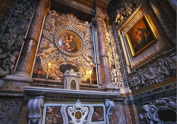 Paintings of the Virgin Mary, La Martorana, Palermo, Sicily