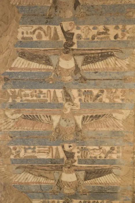 Framed Print : Paintings of vultures on the ceiling, Temple of Haroeris and Sobek, Kom Ombo, Egypt Framed Print : Paintings of vultures on the ceiling, Temple of Haroeris and Sobek, Kom Ombo, Egypt