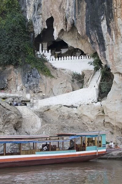 Pak Ou Caves, Mekong River, near Luang Prabang, Laos, Indochina, Southeast Asia, Asia