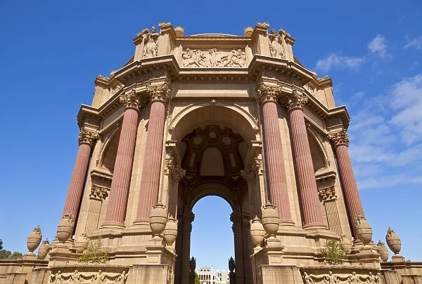 Palace of Fine Arts, built by Bernard Maybeck as a ruin in 1915 for the Expo