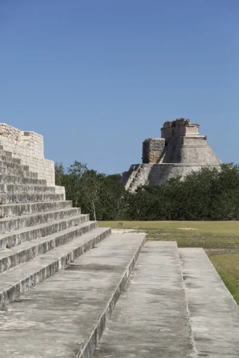 Framed Print : Palace of the Governor on the left and Pyramid of the Magician beyond, Uxmal, Mayan Framed Print : Palace of the Governor on the left and Pyramid of the Magician beyond, Uxmal, Mayan