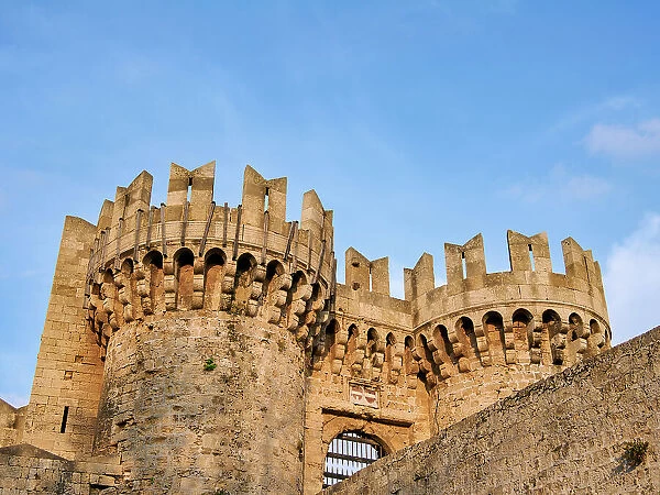 Palace of the Grand Master of the Knights of Rhodes, UNESCO World Heritage Site, Medieval Old Town, Rhodes City, Rhodes Island, Dodecanese, Greek Islands, Greece, Europe