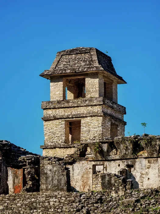 Framed Print : The Palace, Palenque Archaeological Site, Palenque, Chiapas State, Mexico
