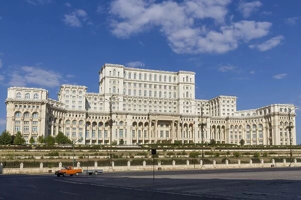 Palace of Parliament, the worlds second largest building after the Pentagon, Bucharest, Romania, Europe