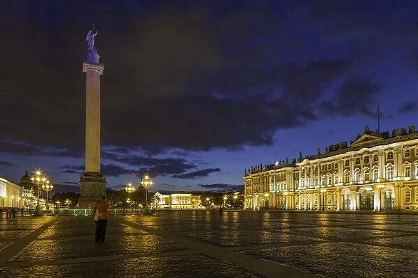 Palace Square, the Hermitage, Winter Palace, UNESCO World Heritage Site, St. Petersburg
