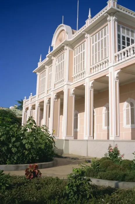 Framed Print : Palacio de Poua, a palace in Mindelo, on Sao Vicente Island, Cape Verde Islands Framed Print : Palacio de Poua, a palace in Mindelo, on Sao Vicente Island, Cape Verde Islands
