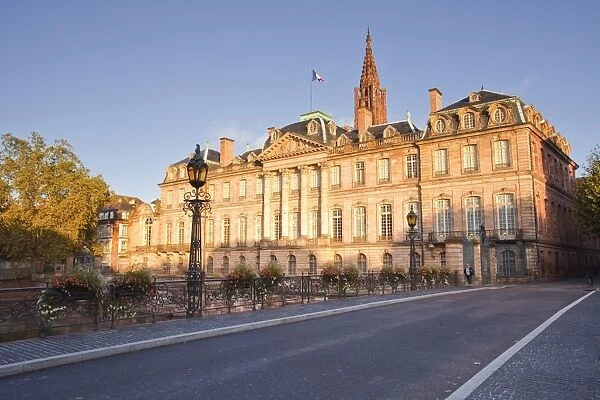 The Palais Rohan, one of the most important buildings in the city of Strasbourg, Bas-Rhin, Alsace, France, Europe
