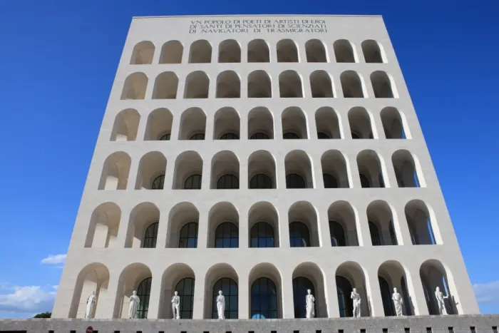 Framed Print : Palazzo della Civilta Italiana, EUR, Rome, Lazio, Italy, Europe Framed Print : Palazzo della Civilta Italiana, EUR, Rome, Lazio, Italy, Europe