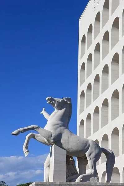 Palazzo della Civilta Italiana, EUR, Rome, Lazio, Italy, Europe