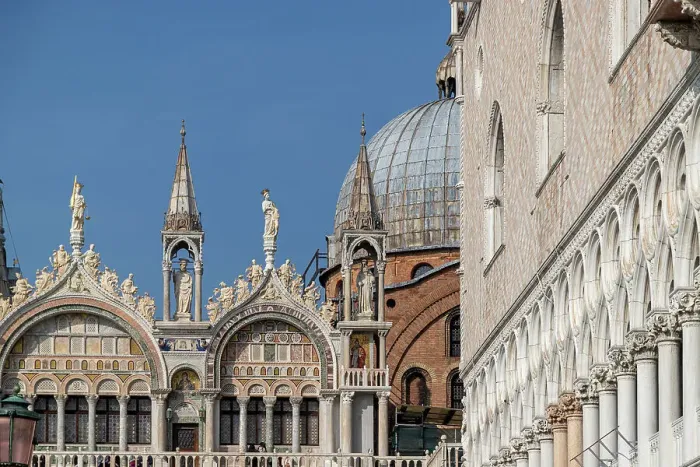 Framed Print : Palazzo Ducale and Basilica di San Marco, UNESCO World Heritage Site, Venice, Veneto, Italy, Europe