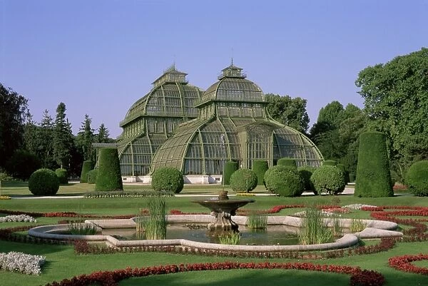 Palm House, Schonbrunn Gardens, UNESCO World Heritage Site, Vienna, Austria, Europe
