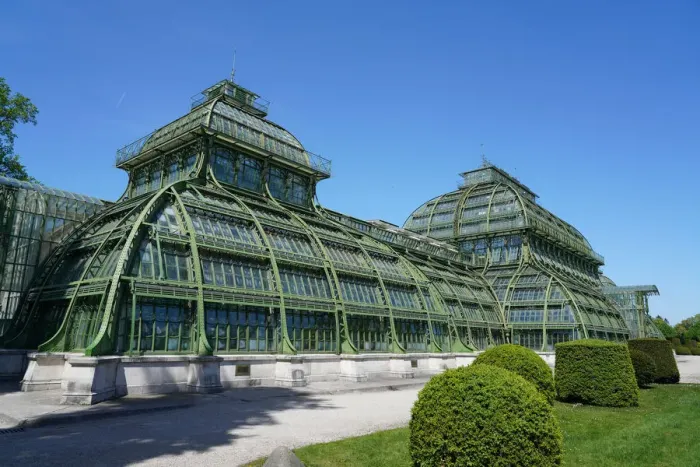 Framed Print : The Palm House in the Schonbrunn Gardens, UNESCO World Heritage Site, Vienna, Austria Framed Print : The Palm House in the Schonbrunn Gardens, UNESCO World Heritage Site, Vienna, Austria