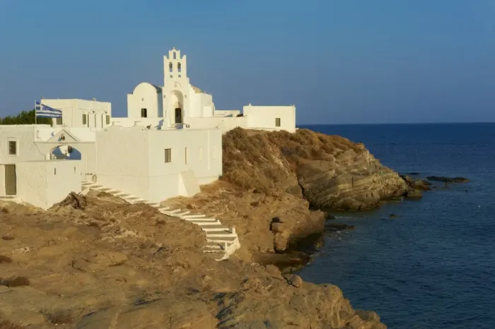 Framed Print : Panagia Chryssopigi monastery, Sifnos, Cyclades Islands, Greek Islands