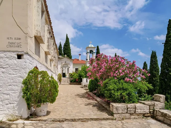 Framed Print : Panagia Spiliani Monastery, Pythagoreio, Samos Island, North Aegean, Greek Islands, Greece, Europe Framed Print : Panagia Spiliani Monastery, Pythagoreio, Samos Island, North Aegean, Greek Islands, Greece, Europe