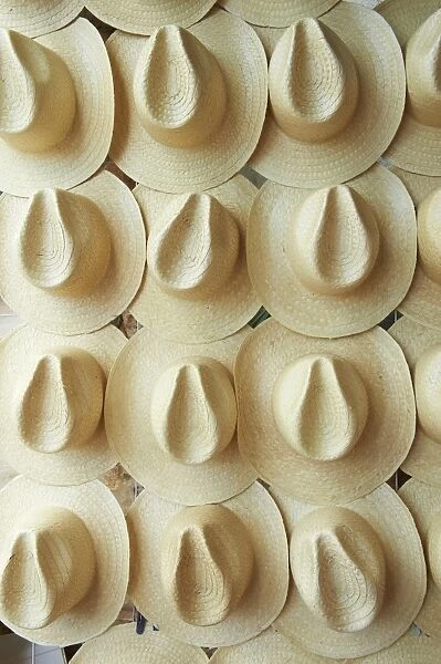 Panama hats for sale, Campeche, Mexico, North America