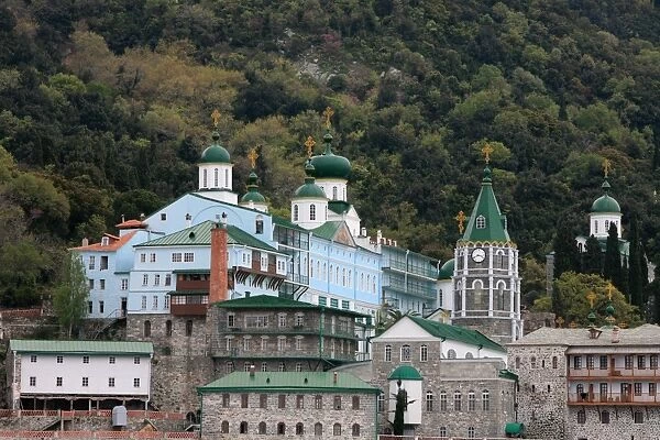 Pandeleimonos monastery on Mount Athos, Mount Athos, UNESCO World Heritage Site