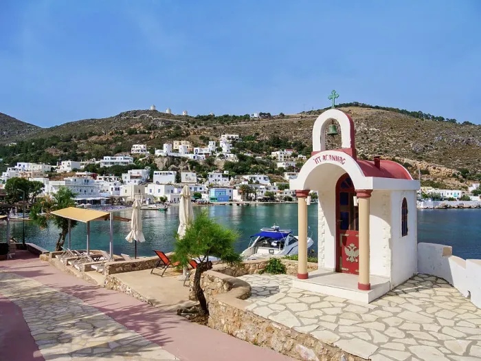 Framed Print : Pandeli Waterfront, Agia Marina, Leros Island, Dodecanese, Greek Islands, Greece, Europe Framed Print : Pandeli Waterfront, Agia Marina, Leros Island, Dodecanese, Greek Islands, Greece, Europe