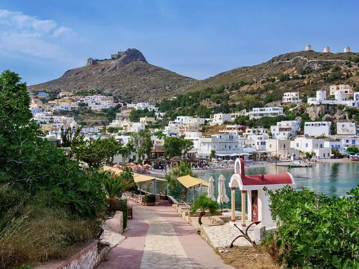 Framed Print : Pandeli Waterfront, Agia Marina, Leros Island, Dodecanese, Greek Islands, Greece, Europe Framed Print : Pandeli Waterfront, Agia Marina, Leros Island, Dodecanese, Greek Islands, Greece, Europe