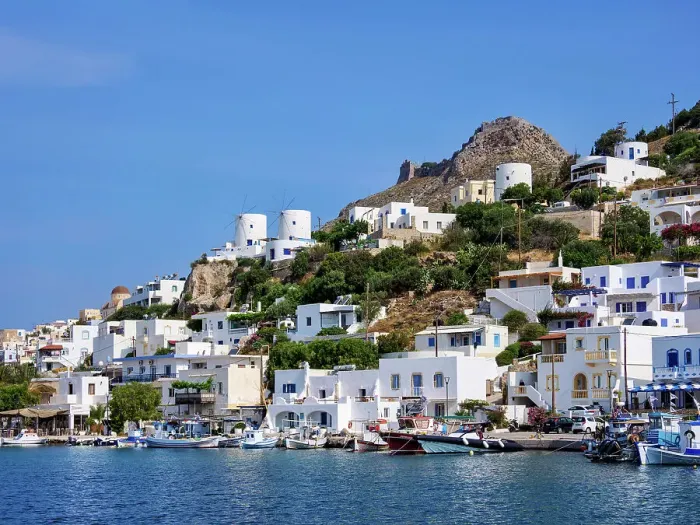Framed Print : Pandeli Waterfront, Leros Island, Dodecanese, Greek Islands, Greece, Europe Framed Print : Pandeli Waterfront, Leros Island, Dodecanese, Greek Islands, Greece, Europe