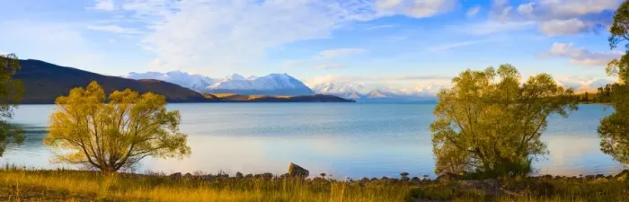 Framed Print : Panorama of autumn trees at Lake Tekapo, Canterbury, Southern Lakes, South Island, New Zealand, Pacific Framed Print : Panorama of autumn trees at Lake Tekapo, Canterbury, Southern Lakes, South Island, New Zealand, Pacific