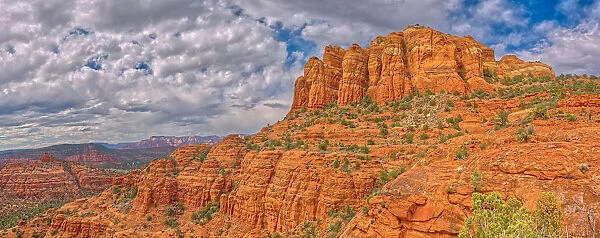 Panorama of Cathedral Rock from the south side just off the HiLine Trail, Sedona