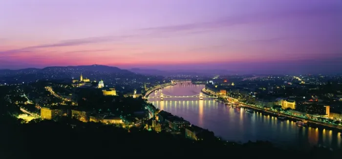 Framed Print : Panorama of the city at dusk over the River Danube, UNESCO World Heritage Site, Budapest, Hungary, Europe Framed Print : Panorama of the city at dusk over the River Danube, UNESCO World Heritage Site, Budapest, Hungary, Europe