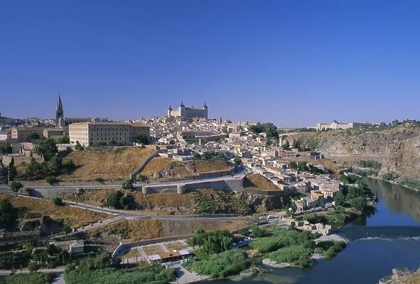 Panorama of the city across the Rio Tajo (River Tagus)
