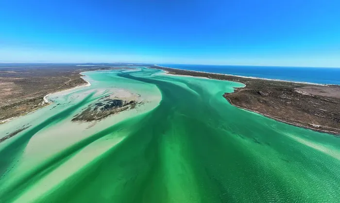 Framed Print : Panorama of the Langebaan Lagoon Marine Protected Area, West Coast National Park, Western Cape Province, South Africa, Africa