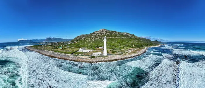 Framed Print : Panorama of Slangkop Lighthouse, Cape Town, Cape Peninsula, South Africa, Africa
