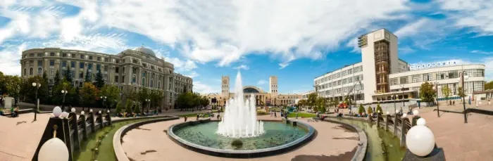 Framed Print : Panorama of the Station Square in Kharkiv, Ukraine, Europe Framed Print : Panorama of the Station Square in Kharkiv, Ukraine, Europe