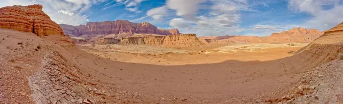 Framed Print : Panorama of Vermilion Cliffs from the Saddle of Cathedral Rock
