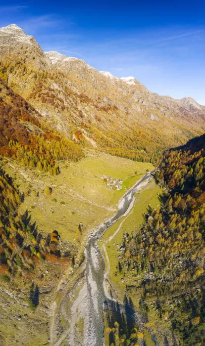 Framed Print : Panoramic aerial view of Val Bodengo during autumn, Valchiavenna, Valtellina, Lombardy Framed Print : Panoramic aerial view of Val Bodengo during autumn, Valchiavenna, Valtellina, Lombardy