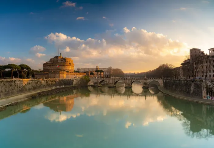 Framed Print : Panoramic of Castel Sant Angelo, UNESCO World Heritage Site Framed Print : Panoramic of Castel Sant Angelo, UNESCO World Heritage Site