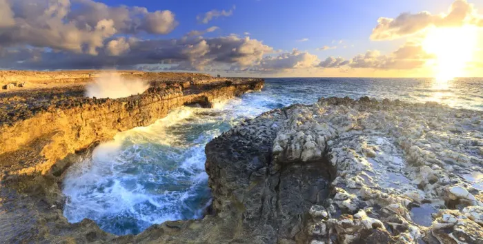Framed Print : Panoramic of Devils Bridge at dawn, Antigua, Antigua and Barbuda, Caribbean, Leeward Islands Framed Print : Panoramic of Devils Bridge at dawn, Antigua, Antigua and Barbuda, Caribbean, Leeward Islands
