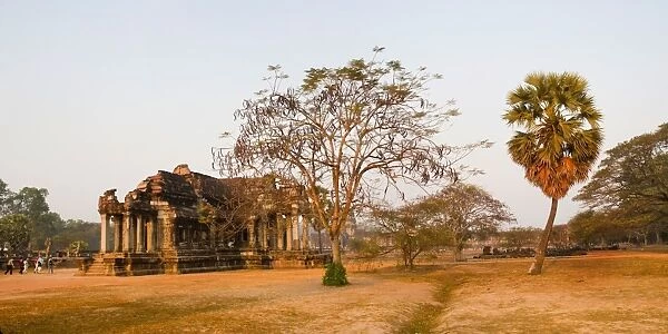 Panoramic hoto of Angkor Wat Library, Angkor Wat Temple Complex, UNESCO World Heritage Site, Siem Reap, Cambodia, Indochina, Southeast Asia, Asia