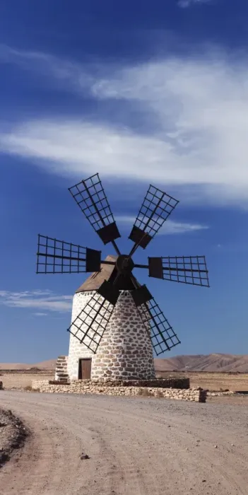 Framed Print : Panoramic image of a windmill, Tefia, Fuerteventura, Canary Islands, Spain, Atlantic, Europe Framed Print : Panoramic image of a windmill, Tefia, Fuerteventura, Canary Islands, Spain, Atlantic, Europe