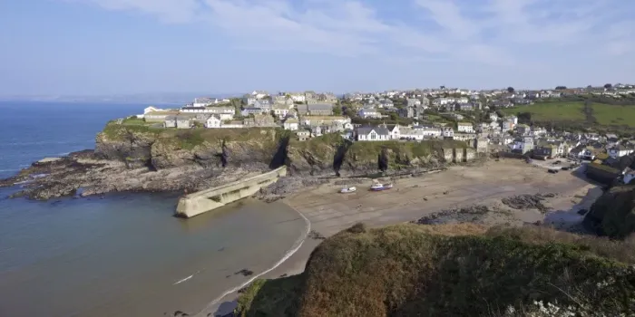 Framed Print : Panoramic photo of old harbour in Port Isaac in spring sunshine, Cornwall, England, United Kingdom, Europe Framed Print : Panoramic photo of old harbour in Port Isaac in spring sunshine, Cornwall, England, United Kingdom, Europe